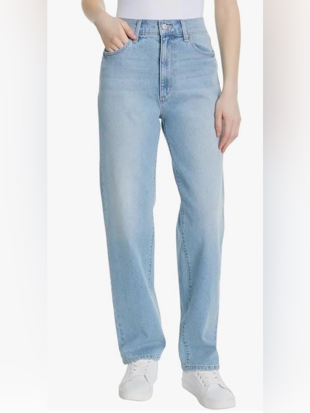NWT Gloria Vanderbilt Light Blue Relaxed Straight Leg Jeans size 12